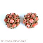 ＳＷＯＢＯＤＡ・スワボダ 天然石の花イヤリング