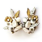 ヴィンテージイヤリング AliceCavinessガラスの花