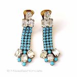 ヴィンテージアクセサリー ビジューロングイヤリング