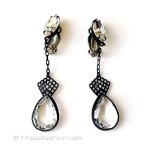 Lewis Segal イヤリング クリスタル　ドロップ