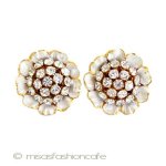 ＳＡＮＤＯＲ　イヤリング クリスタルのお花