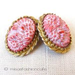 Robert花カメオ イヤリング