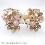 パールさくらんぼイヤリング