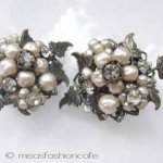 DeMario NY　イヤリング バロックパール 花