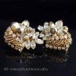 Robert刻印イヤリング バロックパール＆RS