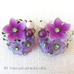 ドイツ製お花イヤリング