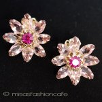 ＷＥＩＳＳ　イヤリング　 ガラスの花デイジー