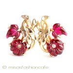 アートガラス　イヤリング