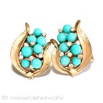 Ｔｒｉｆａｒｉ　 トリファリ ターコイズ　イヤリング