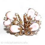 Trifari　 トリファリ 花のつぼみ　イヤリング