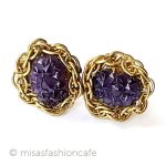 ミリアムハスケル刻印 アメジスト・ガラス