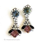 ヴィンテージジュエリー チェコガラスイヤリング