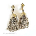 ヴィンテージイヤリング SarahCov金タッセル