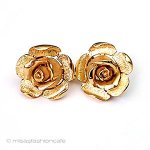 Trifari　 トリファリ ローズ花イヤリング