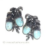 ブルーどんぐり　イヤリング