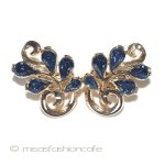 Ｔｒｉｆａｒｉ　 トリファリ ネイビー　イヤリング