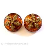 ミリアムハスケル べっ甲お花イヤリング