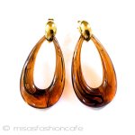 Trifari　 トリファリ べっ甲　イヤリング