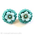 Ｈｏｂｅ　イヤリング ターコイズのお花