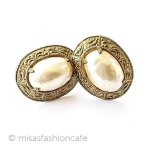 ミリアムハスケル刻印 バロックパールイヤリング