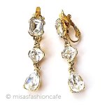 Trifari　 トリファリ クリスタル　イヤリング