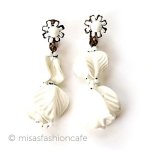 ミリアムハスケル刻印 花ロング　イヤリング