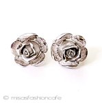 Trifari　 トリファリ バラの花イヤリング