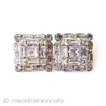 ヴィンテージアクセサリー クリスタル　イヤリング