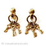 ヴィンテージアクセサリー トリファリ　鍵ドロップ