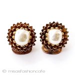 ミリアムハスケル　刻印 松ぼっくり　イヤリング