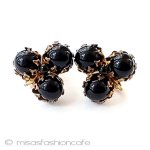 ミリアムハスケル　刻印 ガラスの花　イヤリング