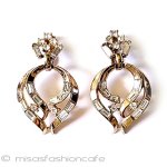 Trifari　 トリファリ クリスタルイヤリング