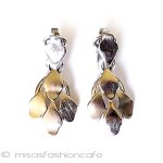 ヴィンテージ　トリファリ ドロップ　イヤリング