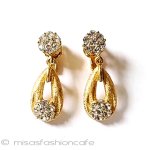 Trifari　 トリファリ 花リボンイヤリング