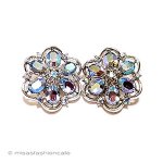 Trifari トリファリ クリスタル花イヤリング Trifari トリファリ クリスタル花イヤリング