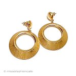 Trifari　 トリファリ 金フープ　 ピアス