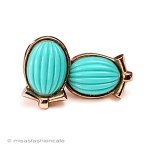 Trifari　 トリファリ ターコイズイヤリング