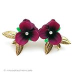 アンティークジュエリー パンジー・スミレの花