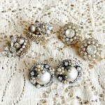 Robert等イヤリング3点 パールのお花セット