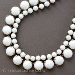 ミルクガラス　ネックレス