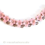 Trifari　トリファリ ガラスの花ネックレス