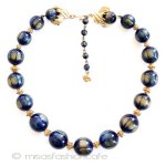 Ｔｒｉｆａｒｉ　 トリファリ ネイビーGoldネックレス