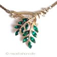 （画像用） Ｔｒｉｆａｒｉ　 トリファリ エメラルド葉ネックレス