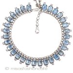 アクアマリン＆クリア パーティーネックレス