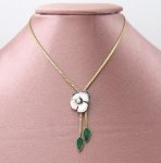 アンティーク　 パンジーすみれネックレス