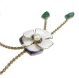 （画像用） アンティーク　 パンジーすみれネックレス