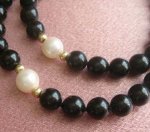 K14真珠オニックス ネックレス K14真珠オニックス ネックレス
