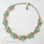 Trifari　トリファリ 　ターコイズ　ネックレス