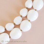 ミリアムハスケル ネックレス ミルクガラス　２連！