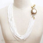 Original By Robert　 ミルクガラス ネックレス